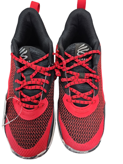 Vist Large View of Product Image Which is Used Under Armour Basketball Shoes Y Red Senior 6