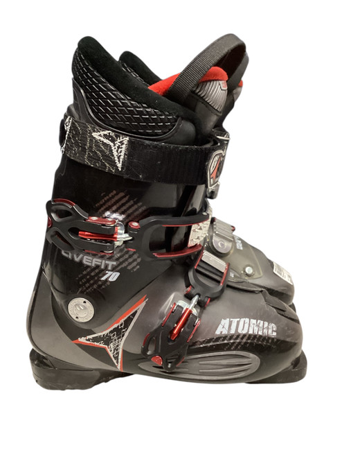 Vist Large View of Product Image Which is Used Atomic LIVE FIT 70 Mens DH Ski Boot Black 275 MP - M09.5 - W10.5