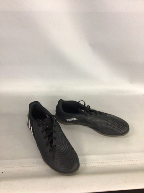 Vist Large View of Product Image Which is Used Adidas Soccer Indoor Shoes Black Senior 8.5