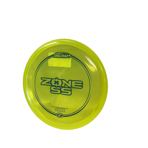 Vist Large View of Product Image Which is Used Discraft ZONE SS Disc Golf Putter Yellow