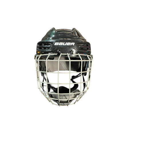 Vist Large View of Product Image Which is Used Bauer 6 1/2 - 7 5/8 BAUER IMS 5.0 HELMET Helmet Cage Combo Black Fits all