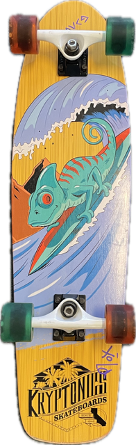 Vist Large View of Product Image Which is Used Kryptonics LIZARD LB Longboard Brown Long