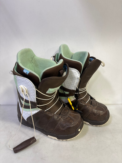 Vist Large View of Product Image Which is Used Burton IMPRINT Womens Snowboard Boots Brown Senior 7.5