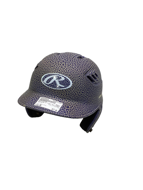 Vist Large View of Product Image Which is Used Rawlings 6 7/8-7 5/8 Batting Helmet No Mask Royal Blue MD