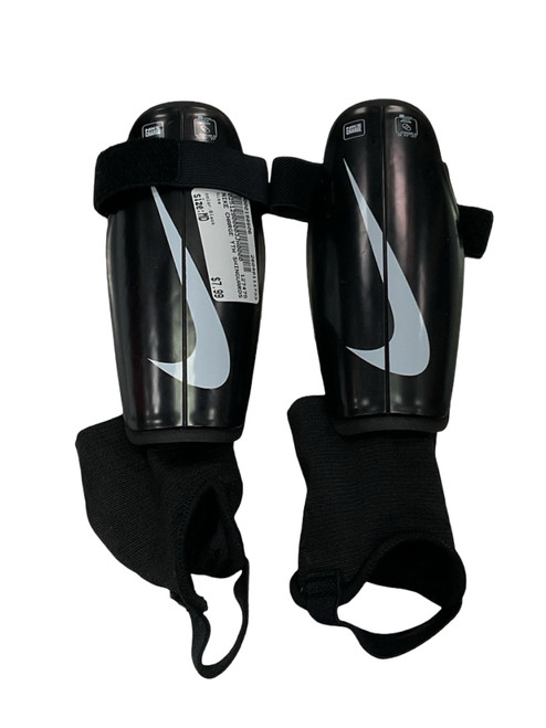 Vist Large View of Product Image Which is Used Nike Soccer Shin Guards Youth Black MD