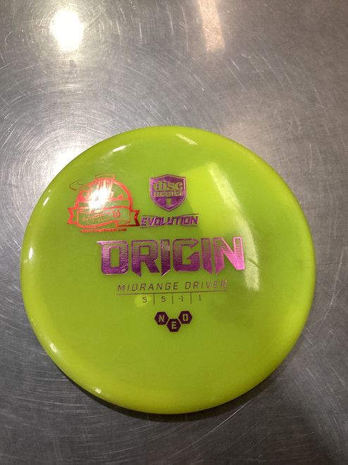 Vist Large View of Product Image Which is Used Discmania ORIGIN Disc Golf Mid Range Yellow 173g