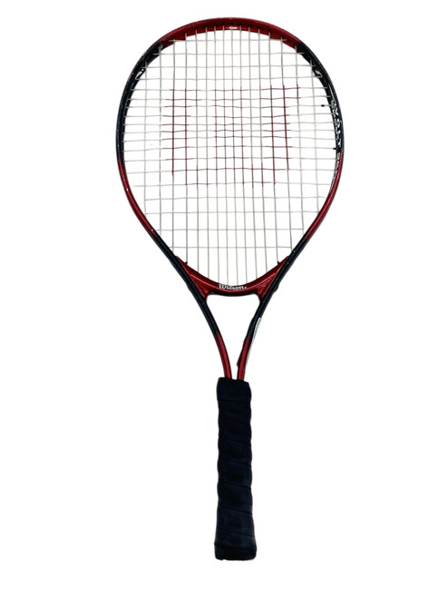 Vist Large View of Product Image Which is Used Wilson VOLT 25 Junior Tennis Racquet Red 25"