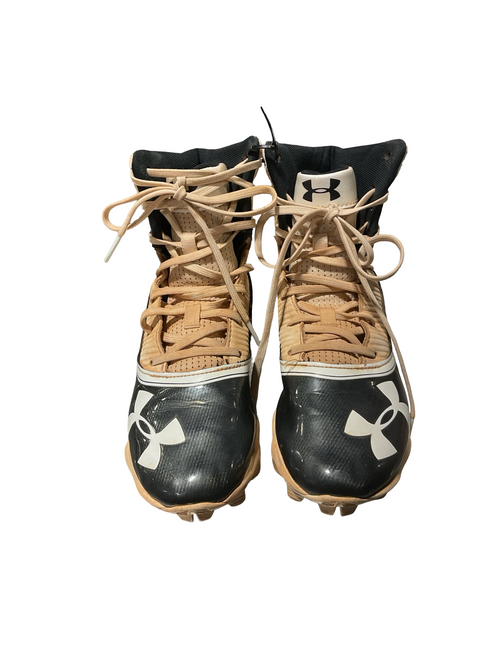 Vist Large View of Product Image Which is Used Under Armour Adult FB Cleats Black Senior 4.5