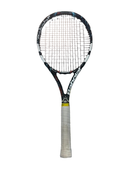 Vist Large View of Product Image Which is Used Babolat PURE DRIVE GT TEC Adult Tennis Racquet Black 4 1/4"