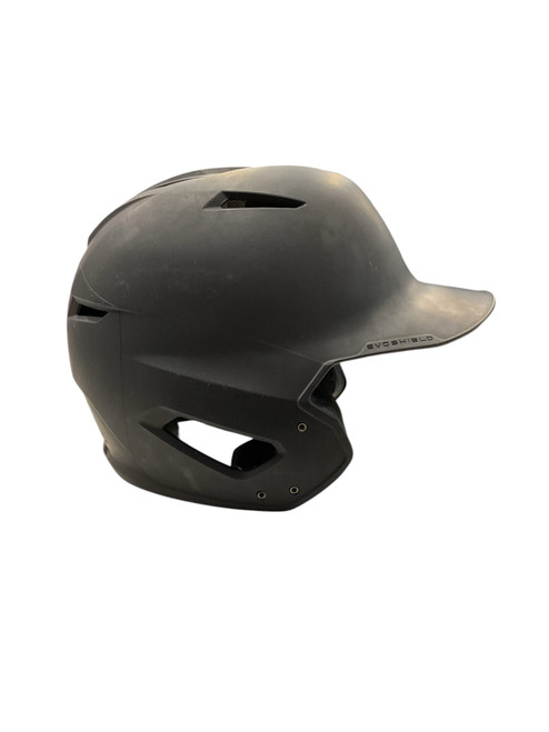 Vist Large View of Product Image Which is Used Wilson EVOSHIELD Batting Helmet No Mask Black SM