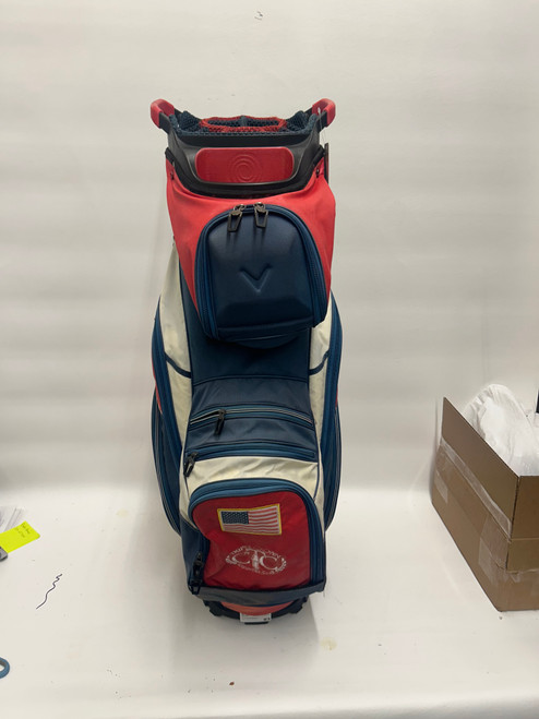 Vist Large View of Product Image Which is Used Callaway ORG 14 CART BAG Mens Cart Bag White/Red/Navy