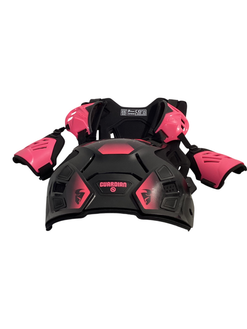 Vist Large View of Product Image Which is Used Thor GUARDIAN BACK PROTECTOR Womens Roost Protector Pink