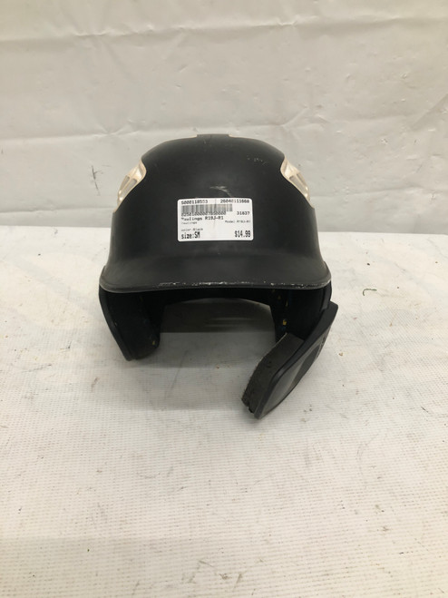 Vist Large View of Product Image Which is Used Rawlings R19J-R1 Batting Helmet No Mask Black SM