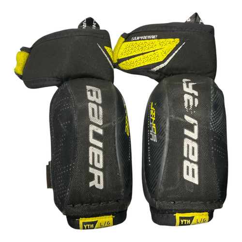 Vist Large View of Product Image Which is Used Bauer SUPREME ULTRA SONIC Youth Elbow Pads LG