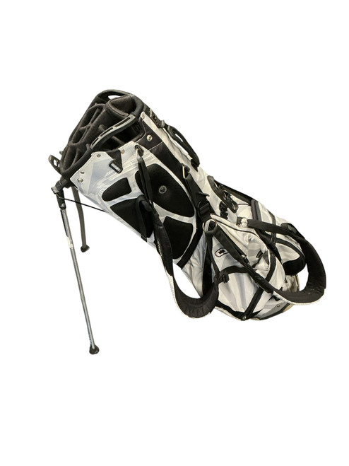 Vist Large View of Product Image Which is Used Ogio GROM PERFORMANCE STAND BAG Mens Stand Bag White And Black