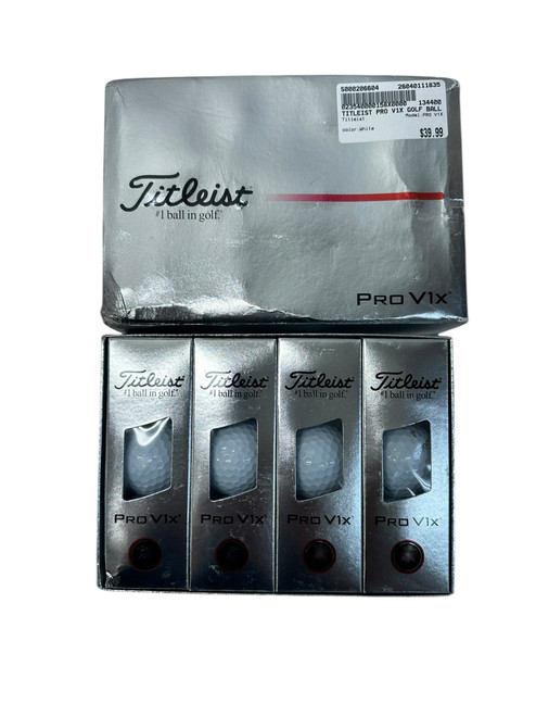 Vist Large View of Product Image Which is Used Titleist PRO V1X 12 Pack - Golf Balls White