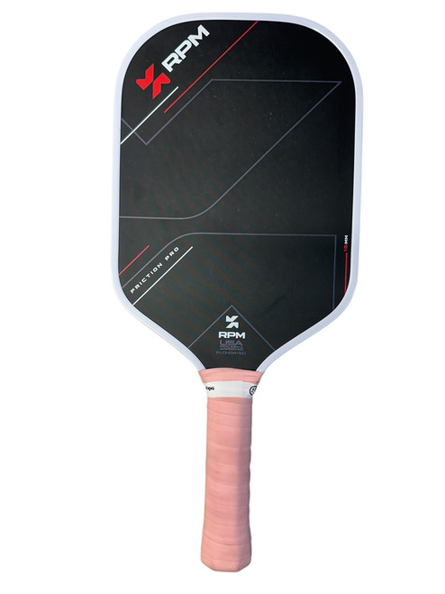 Vist Large View of Product Image Which is Used FRICTION PRO Pickleball Racquet Black Unknown