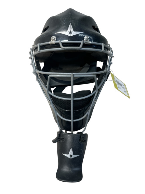 Vist Large View of Product Image Which is Used All Star MVP2310-1 Catchers Helmet w/Mask Black LG