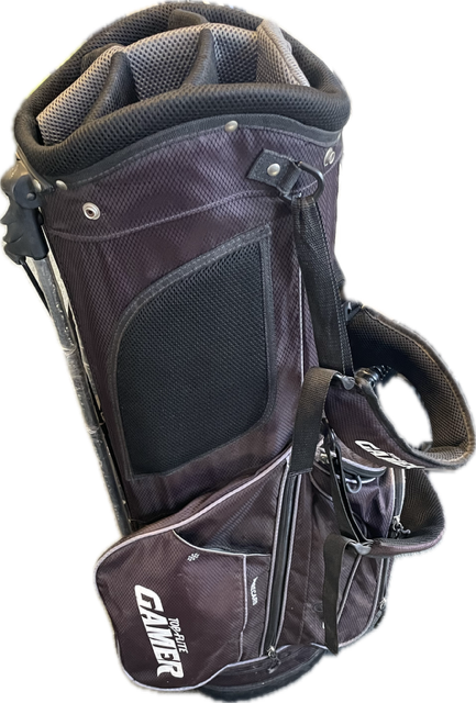 Vist Large View of Product Image Which is Used Top Flite GAMER Mens Golf Stand Bag Black