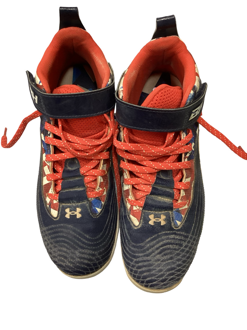 Vist Large View of Product Image Which is Used Under Armour HARPER 7 BB/SB Cleats Navy Blue Junior 05.5