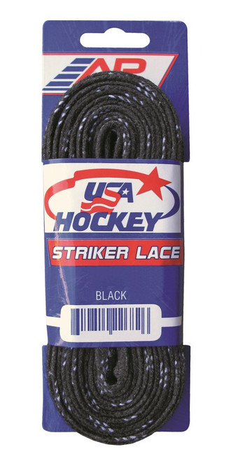 Vist Large View of Product Image Which is New USA HOCKEY LACES BLACK NON WAXED 120" 11845-AARUSB120