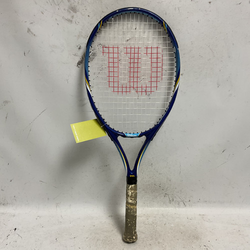 Vist Large View of Product Image Which is Used Wilson AGGRESSOR CONTROL 105 Adult Tennis Racquet Navy Blue 4 1/4"