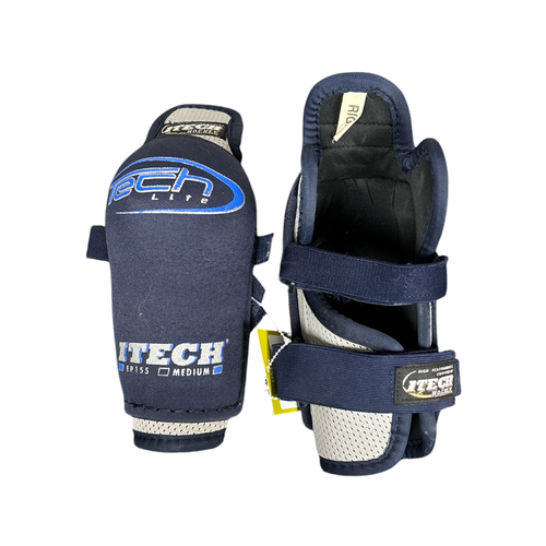 Vist Large View of Product Image Which is Used Itech TECH LITE Junior Hockey Knee Pads Medium
