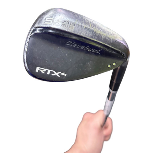 Vist Large View of Product Image Which is Used Cleveland RTX 4 Golf Wedge Mens RH 56 Degree