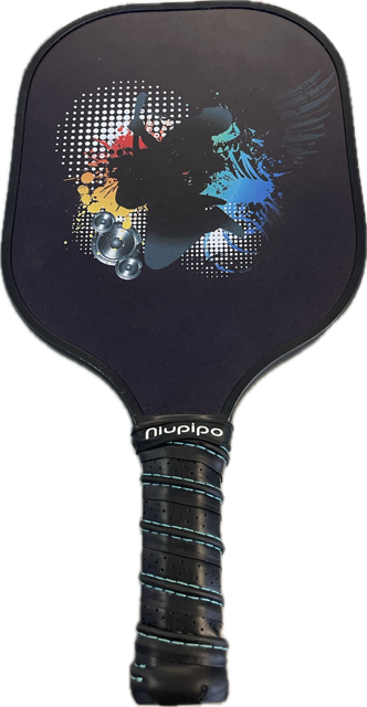 Vist Large View of Product Image Which is Used NIUPIPO Pickleball Racquet Black
