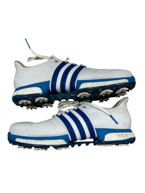Vist Large View of Product Image Which is Used Adidas Mens Golf Shoes White Senior 9
