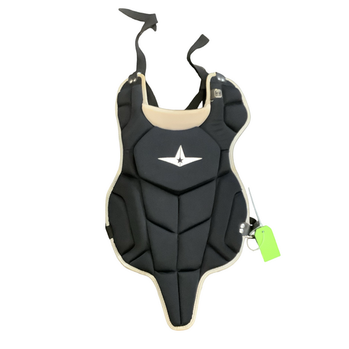 Vist Large View of Product Image Which is Used All Star CHEST PROTECTOR Catchers Chest Protector Black Youth