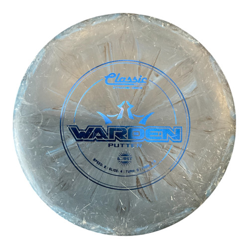 Vist Large View of Product Image Which is Used Dynamic Discs CLASSIC BURST WARDEN Disc Golf Putter Navy Blue 174g