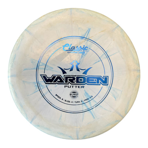 Vist Large View of Product Image Which is Used Dynamic Discs CLASSIC BURST WARDEN Disc Golf Putter Royal Blue 174g