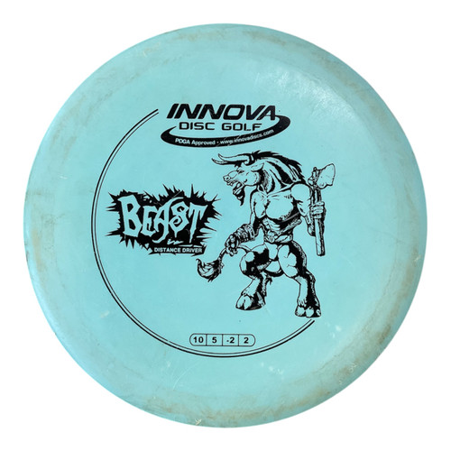 Vist Large View of Product Image Which is Used Innova DX BEAST Disc Golf Driver Green 175g