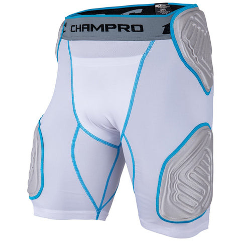Vist Large View of Product Image Which is New Bull Rush 5-Pad Girdle YXL White