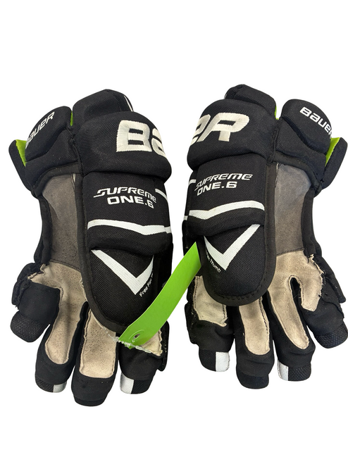 Vist Large View of Product Image Which is Used Bauer SUPREME ONE 6 Senior Gloves Black 14"