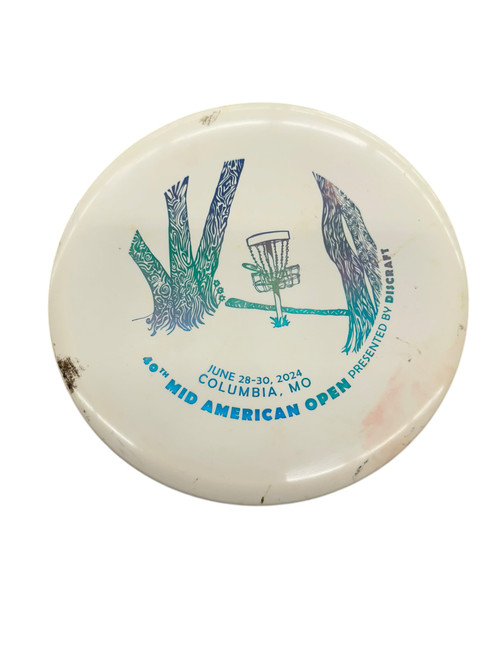 Vist Large View of Product Image Which is Used Discraft BUZZZ 40TH MID AMERICAN OPEN Disc Golf Mid Range White