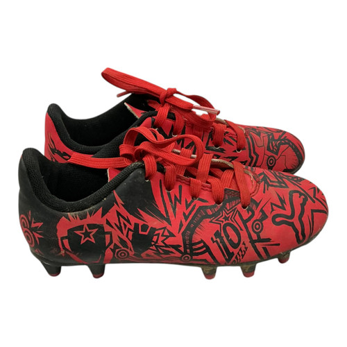Vist Large View of Product Image Which is Used Puma TACTO II Soccer Cleats Red Youth 11.0