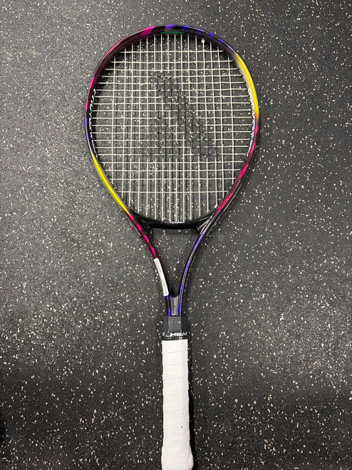 Vist Large View of Product Image Which is Used Pro Kennex POWER DESTINY 110 Adult Tennis Racquet Black 4 1/2"