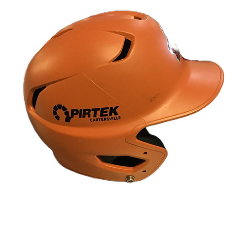 Vist Large View of Product Image Which is Used Easton Easton Z5 2.0 Batting Helmet Texas Orange One Size