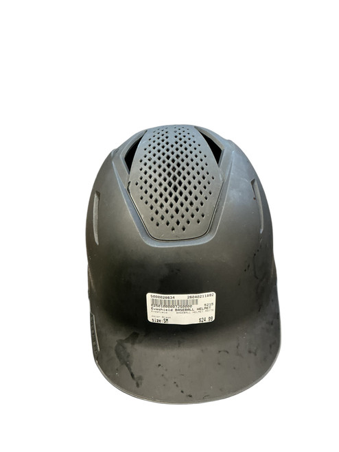 Vist Large View of Product Image Which is Used Evoshield BASEBALL HELMET MATTE Batting Helmet No Mask Black SM