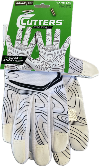 Vist Large View of Product Image Which is Used Cutters WHITE Football Gloves White Junior