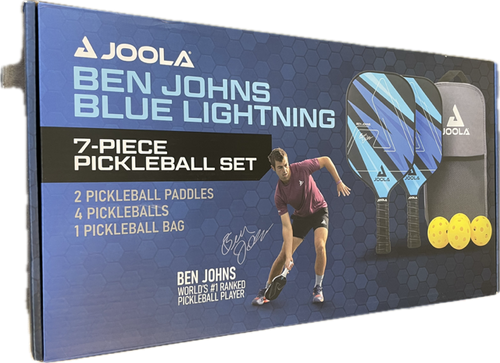 Vist Large View of Product Image Which is Used JOOLA BLU LIGHTNING SET Pickleball Racquet Navy Blue