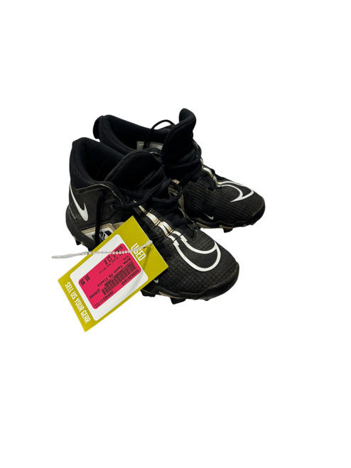 Vist Large View of Product Image Which is Used Nike Youth FB Cleats Black And White Youth 13.0
