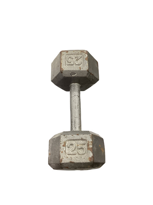 Vist Large View of Product Image Which is Used Hex Dumbbell (Each) 25 lb