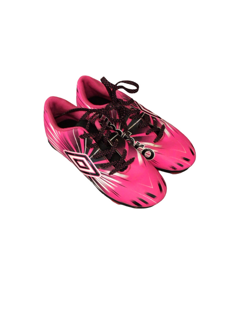 Vist Large View of Product Image Which is Used Umbro Soccer Cleats Pink Youth 12.0