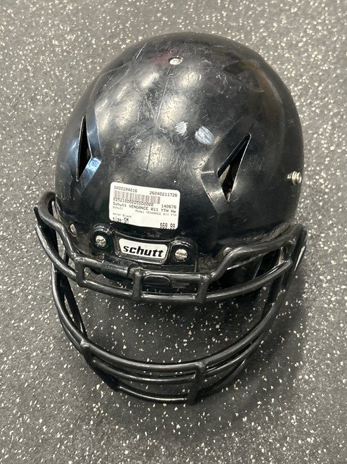 Vist Large View of Product Image Which is Used Schutt VENGANCE A11 YTH FB Helmet Black SM