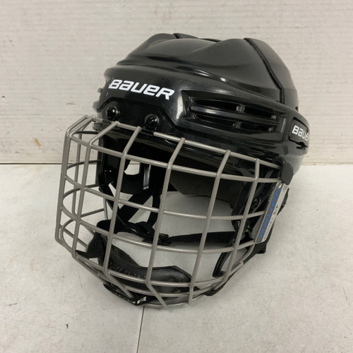Vist Large View of Product Image Which is Used Bauer IMS 5.0S Helmet Cage Combo Black SM