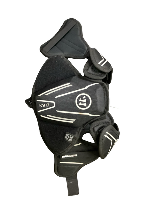 Vist Large View of Product Image Which is Used Warrior BURN Lacrosse Shoulder Pads Black SM