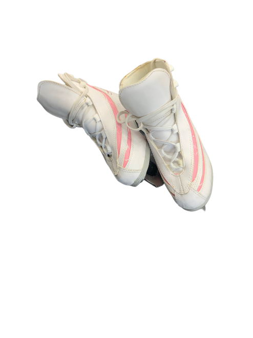 Vist Large View of Product Image Which is Used American Athletic FIGURE SKATE Girls Figure Skate Pink And White Youth 11.0
